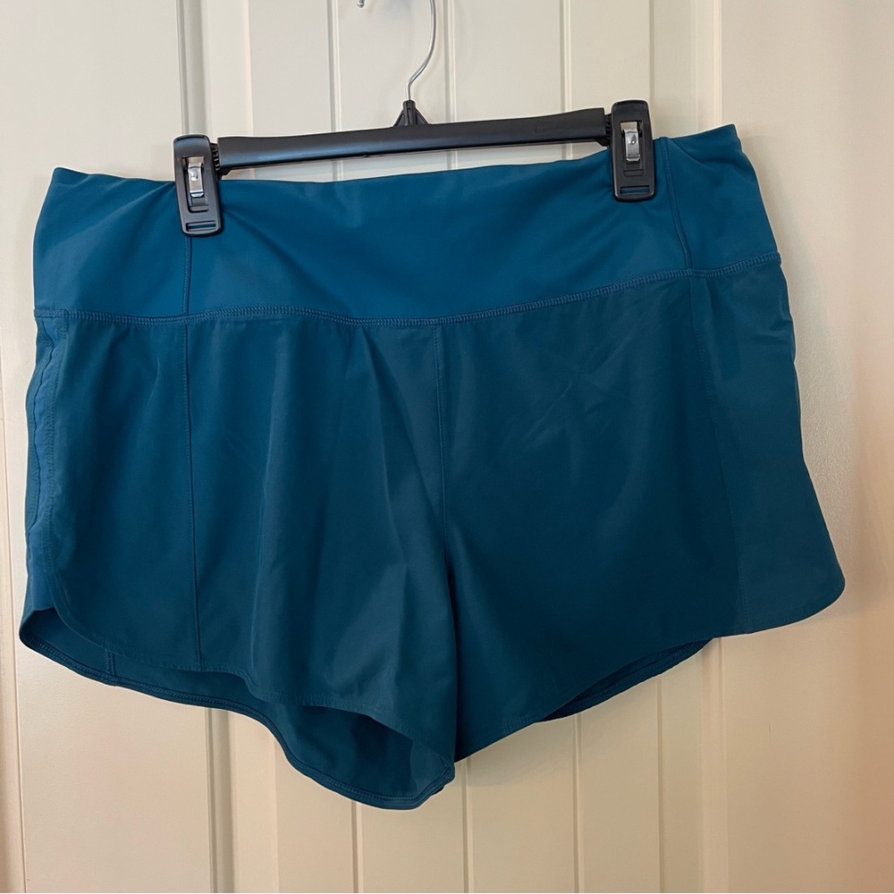 Athleta Running Free 3.5” Short, Sz L, Deep Teal